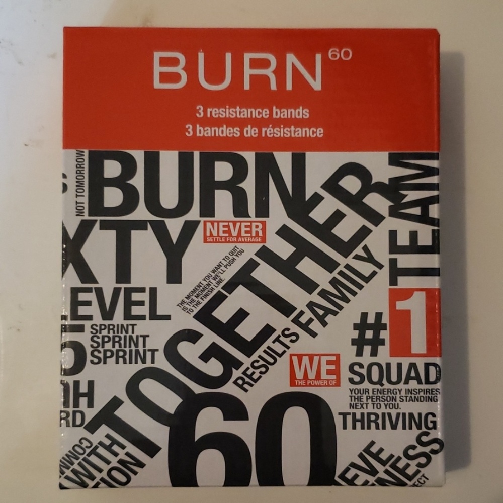 Burn 60 resistance bands fab fit fun set of 3